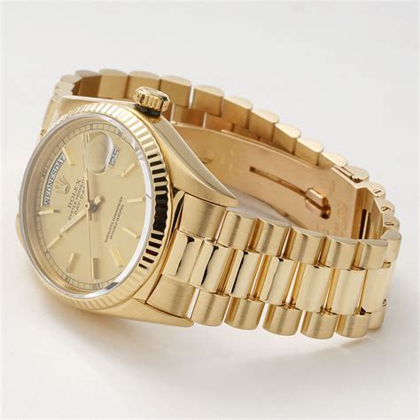 rolex weave gold band